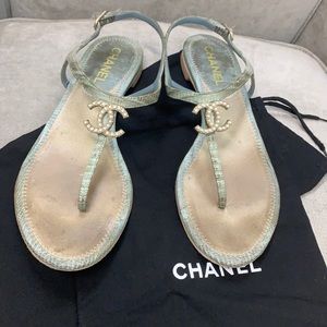 Chanel flip flops